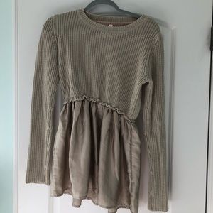 Peplum sweater